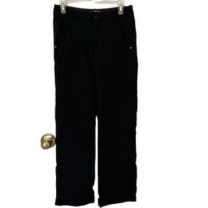 Adidas Woman’s Wide-Leg Pants Climawarm Black/Fleece Lounge Warm Up Casual, Sz 4